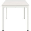 Valgomojo stalas Balta 140 x 80 x 75 cm Kietos pušies mediena