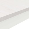 Valgomojo stalas Balta 150 x 90 x 75 cm Kietos pušies mediena