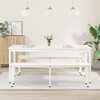 Valgomojo stalas Balta 180 x 90 x 75 cm Kietos pušies mediena