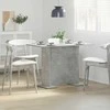 Valgomojo stalas Betono pilka 110 x 60 x 75 cm Apdirbta mediena