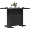 Valgomojo stalas Juoda 110 x 60 x 75 cm Apdirbta mediena