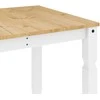 Valgomojo stalas Corona, baltas, 160x80x75cm, pušies masyvas
