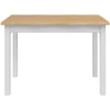 VidaXL Valgomojo stalas EKAI Balta 112 x 70 x 76,5 cm