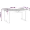valgomojo stalas NOAIN U formos kojos 160x90x75 cm