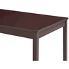Valgomojo stalas, tams. rud. sp., 180x90x73cm, puš. med. mas.