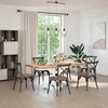Valgomojo stalo koja, voro formos, balta, 120x68x(72-73) cm, plienas