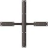 Valgomojo stalo koja, voro formos, juoda, 85x85x(72-73) cm, plienas
