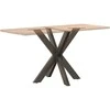 Valgomojo stalo koja, voro formos, juoda, 85x85x(72-73) cm, plienas