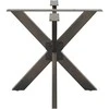 Valgomojo stalo koja, voro formos, juoda, 85x85x(72-73) cm, plienas