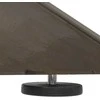 Valgomojo stalo koja, voro formos, juoda, 120x68x(72-73) cm, plienas