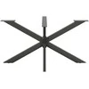 Valgomojo stalo koja, voro formos, antracito spalvos, 150x78x(72-73) cm, plienas