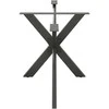 Valgomojo stalo koja, voro formos, antracito spalvos, 150x78x(72-73) cm, plienas