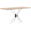Valgomojo stalo koja, voro formos, baltos spalvos, 85x85x(72-73) cm, plienas