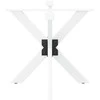 Valgomojo stalo koja, voro formos, baltos spalvos, 85x85x(72-73) cm, plienas