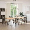 Valgomojo stalo kojelės, 2 vnt., baltos, 90x(72-73,3) cm, plienas, V formos