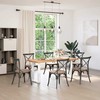 Valgomojo stalo kojelės, 2 vnt., baltos, 50x(72-73) cm, plienas, U formos