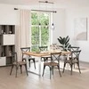 Valgomojo stalo kojelės, 2 vnt., baltos, 100x(72-73) cm, plienas, U formos