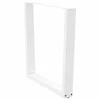 Valgomojo stalo kojelės, 2 vnt., baltos, 90x(72-73,3) cm, plienas, V formos