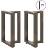 Valgomojo stalo kojelės, 2 vnt., juodos, 60x35x(72-73) cm, plienas