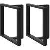 Valgomojo stalo kojelės, T formos, 2 vnt., 80x35x(72-73) cm