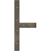 Valgomojo stalo kojelės, 2 vnt., juodos, 70x35x(72-73) cm, plienas