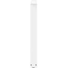 Valgomojo stalo kojelės, 3 vnt., baltos, 80x(72-73,3) cm, plienas, V formos
