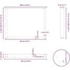Kavos staliuko kojelės, U formos, 2 vnt., balta, 100x(72-73) cm