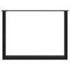 Kavos staliuko kojelės, U formos, 2 vnt., juoda, 100x(72-73) cm