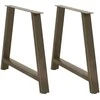 Valgomojo stalo kojelės, A formos, 2 vnt., 100 x (72-73) cm, plienas