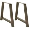 Valgomojo stalo kojelės, A formos, 2 vnt., 90x(72-73) cm, plienas
