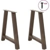 Valgomojo stalo kojelės, A formos, 2 vnt., 70x(72-73) cm, plienas