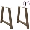 Valgomojo stalo kojelės, A formos, 2 vnt., 100 x (72-73) cm, plienas