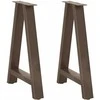 Valgomojo stalo kojelės, A formos, 2 vnt., 60x(72-73) cm, plienas