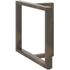 Valgomojo stalo kojelės, T formos, 2 vnt., juodos, 100x35x(72-73) cm, plienas