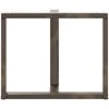 Valgomojo stalo kojelės, T formos, 2 vnt., juodos, 100x35x(72-73) cm, plienas