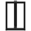Valgomojo stalo kojelės, T formos, 2 vnt., 50x35x(72-73) cm