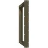 Valgomojo stalo kojelės, U formos, 2 vnt., natūralus plienas, 100 x (72-73) cm, plienas