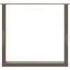Valgomojo stalo kojelės, U formos, 2 vnt., natūralus plienas, 90x(72-73) cm, plienas