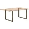 Valgomojo stalo kojelės, U formos, 3 vnt., natūralus plienas, 100 x (72-73) cm, plienas