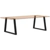 Valgomojo stalo kojelės, V formos, 2 vnt., juodos, 90x(72-73,3) cm, plienas