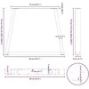 Valgomojo stalo kojelės, V formos, 2 vnt., juodos, 90x(72-73,3) cm, plienas
