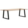 Valgomojo stalo kojelės, V formos, 2 vnt., juodos, 80x(72-73,3) cm, plienas