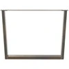 Valgomojo stalo kojelės, V formos, 3 vnt., natūralus plienas, 100 x (72-73,3) cm, plienas