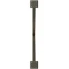 Valgomojo stalo kojelės, X formos, 2 vnt., natūralus plienas, 90x(72-73) cm, plienas