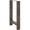 Valgomojo stalo kojos, 2 vnt., 50x(72-73) cm, natūralus plienas