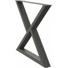 Valgomojo stalo kojos, 2 vnt., antracito spalvos, 90x(72-73,3) cm, plienas