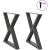 Valgomojo stalo kojos, 2 vnt., antracito spalvos, 80x(72-73,3) cm, plienas