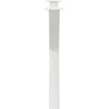 Valgomojo stalo kojos, 2 vnt., baltos, 90x(72-73) cm, plienas, X formos