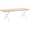 Valgomojo stalo kojos, 2 vnt., baltos, 90x(72-73) cm, plienas, X formos