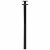Valgomojo stalo kojelės, 2 vnt., juoda, 80x(72-73)cm, plienas